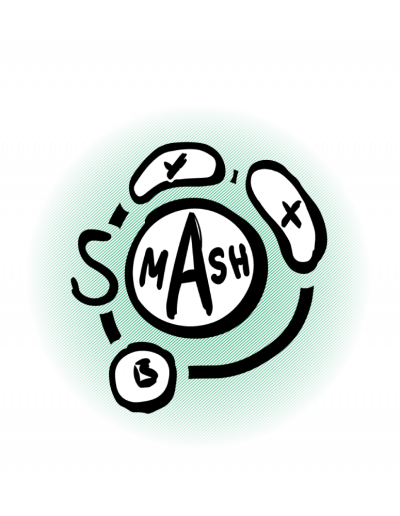 A logo with the letter "S - mash" which is for South Smash.